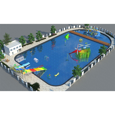 Outside Customized Playground Slides PP Material Fiberglass Amusement Water Park