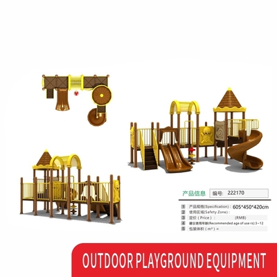 Kids Steel Pipe Swing set Plastic Outdoor Playground Equipment With Slide And Swing