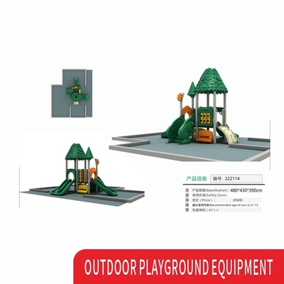 Colorful And Customized Outdoor Games Kids Playground Equipment With Slide