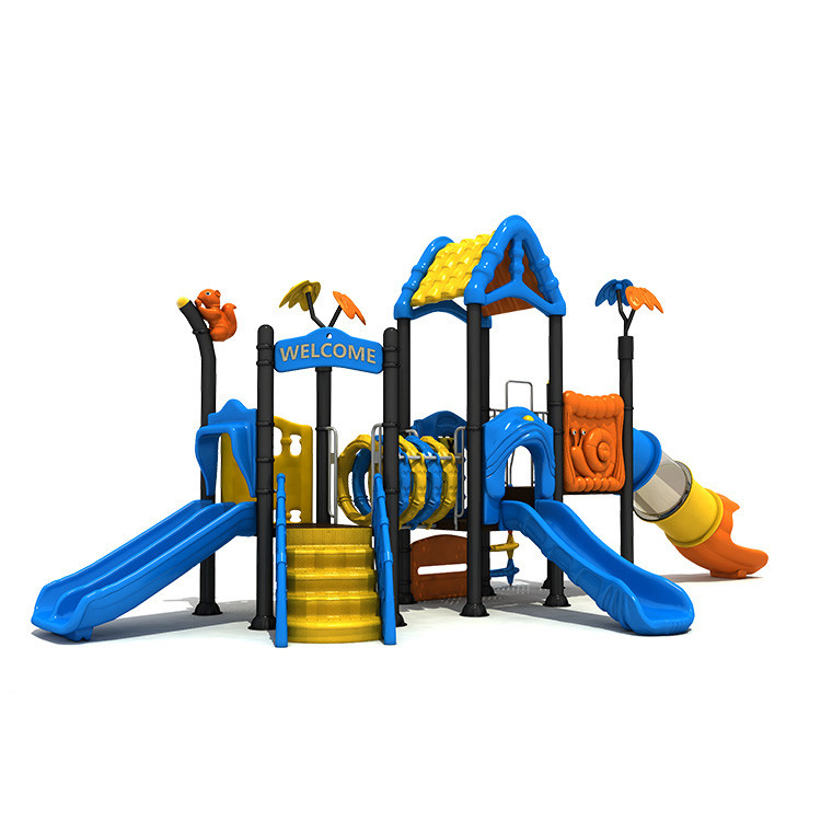 Commercial Kid Park Playground Slide Plastic Outdoor Entertainment Equipment