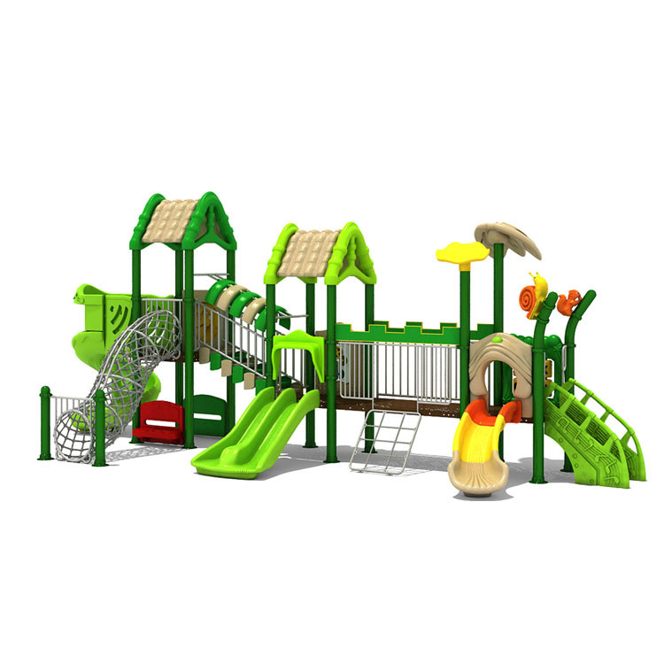 Customized Commercial Theme Park Plastic Slide For Kids Amusement Outdoor Playground