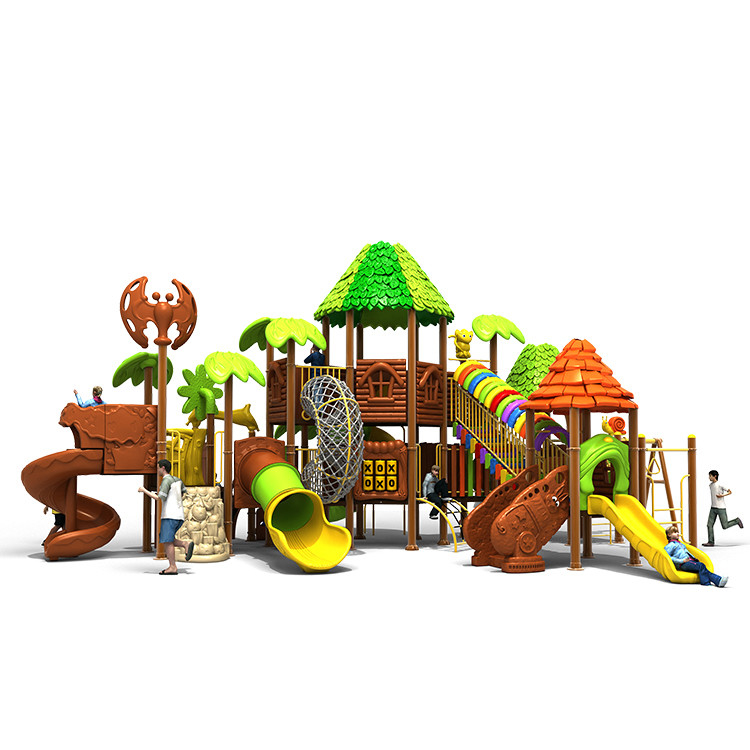 Commercial Kids Plastic Tube Slide Outdoor Playground Amusement Swing Set Equipment